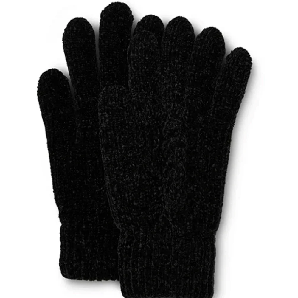 WOMENS CHENILLE KNIT GLOVES